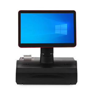 15.6 inch <span class=keywords><strong>PC</strong></span> All-in-One POS hệ thống màn hình cảm ứng tiền mặt đăng ký cửa hàng bán lẻ thu ngân thiết bị đầu cuối với tiền mặt ngăn kéo máy in máy quét - Product Image 2