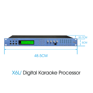 Processeur d'effets audio professionnel 6 canaux X6L 2025 avec réverbération et écho pour karaoké et karaoké à domicile - Product Image 5