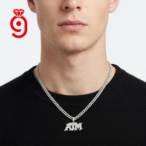 Ciondolo Hip Hop Iced Out Stile <span class=keywords><strong>Rap</strong></span>, Gioielli Raffinati in Argento S925, Ciondolo Moissanite VVS1, Collane Charm da Uomo - Product Image 3