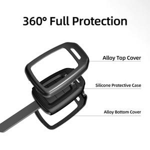 Compatible avec la coque de clé de voiture en cuir - Porte-clés de luxe en alliage de zinc résistant aux rayures pour Accord Civic CR-<span class=keywords><strong>V</strong></span> <span class=keywords><strong>HR</strong></span>-<span class=keywords><strong>V</strong></span> Pilot - Product Image 2