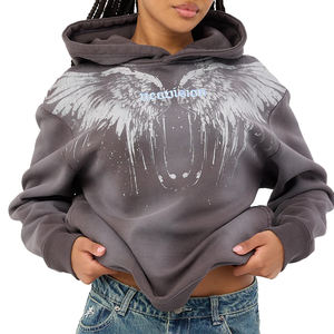 <span class=keywords><strong>Felpe</strong></span> in cotone Boxy Fit con motivo logo personalizzato in metallo <span class=keywords><strong>Rock</strong></span> High Street <span class=keywords><strong>Band</strong></span> felpa con stampa lavata - Product Image 1