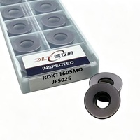 Plaquettes de fraisage en carbure RDKW1605MO, revêtement CVD, insert rond compatible R200 16 pour machine de fraisage CNC en acier, vente en gros d'usine OEM