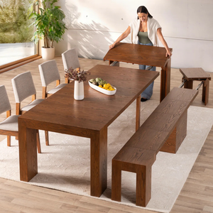 Tavolo <span class=keywords><strong>da</strong></span> <span class=keywords><strong>Pranzo</strong></span> Allungabile <span class=keywords><strong>da</strong></span> 45 cm a 3 m per 4-14 Persone con Sedie Imbottite in Legno di Quercia per <span class=keywords><strong>Sala</strong></span> <span class=keywords><strong>da</strong></span> <span class=keywords><strong>Pranzo</strong></span> <span class=keywords><strong>e</strong></span> <span class=keywords><strong>Cucina</strong></span> - Product Image 1