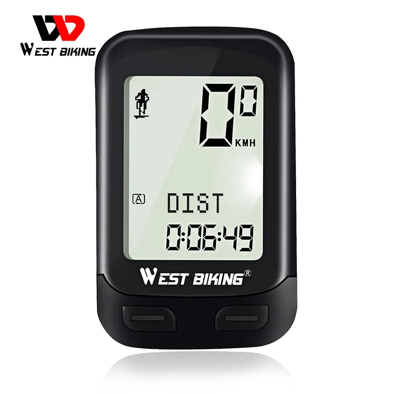 WEST BIKING 5 Language Bicycle Computer Fit For 2 Bike Speed Velocimeter Wireless Waterproof Stopwatch GPS Cycle Bike Computer