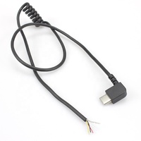 Câble de données personnalisé haute vitesse 2 cœurs 4 fils Micro USB 10cm 20cm PVC ouvert câble d'extrémité nue pour ordinateur fort universel 3A charge rapide
