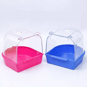 Vente en gros de bol de bain pour perroquet en plastique petit perroquet nettoyage pour animaux de compagnie <span class=keywords><strong>baignoire</strong></span> suspendue pour <span class=keywords><strong>oiseaux</strong></span> - Product Image 2