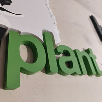 Enseigne en acrylique personnalisée sans lumière LED Lettres d'enseigne 3D Lettres 3D en plastique pour l'extérieur