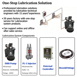 Barrel Mounted Semi-Automatic 35L 50L 200L Piston Pump High 340 Bar Motor Central Lubrication System OEM - Product Image 2
