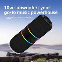 Altavoz Magnético Portátil 2 en 1 para Exteriores, Auto, Hogar y Escritorio, con Subwoofer de 10W y Batería de 1000-2000mAh, Compatible con 5.3
