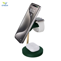 Chargeur sans fil élégant 10W pour téléphones portables Support et support de charge multifonctionnel avec utilisation d'écouteurs