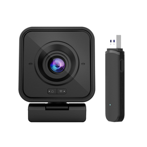 Webcam sans fil 2,4 G 1080P, caméra USB Plug & Play pour ordinateur avec microphone, batterie rechargeable pour ordinateur portable, idéale pour le télétravail - Product Image 1