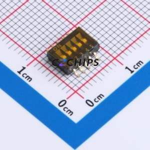 DSHP-05-R DIP Switch SMD Switch ( Number of Switch Sections: 5 )( Lead Spacing: 1.27mm )( Color: Black ) - Product Image 1