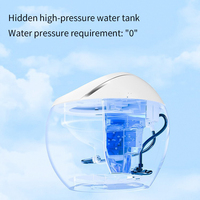 Nouvelle Conception de Toilette Intelligente, Bidet Électrique, Cuvette de WC en Céramique en Forme d'Œuf, Toilette Intelligente Automatique pour Salle de Bain