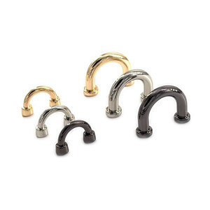 Accessori Fai-da-te per Borse: Fibbie Laterali a <span class=keywords><strong>Ponte</strong></span> ad Arco da 17mm, Anelli a D in Lega di Zinco Argento, Chiusure per Cinghie e Borse - Product Image 4