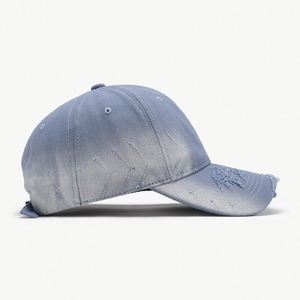 Casquette de baseball unisexe 6 panneaux en coton 100% délavé, doux, déchiré et teint, style mode outdoor, pour toutes les saisons, vente en gros - Product Image 1