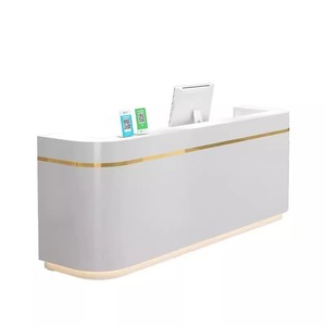 Comptoir <span class=keywords><strong>de</strong></span> caisse moderne en bois écologique, couleur personnalisée, pour salon <span class=keywords><strong>de</strong></span> beauté, bureau, hôtel, centre commercial, bar, réception - Product Image 5