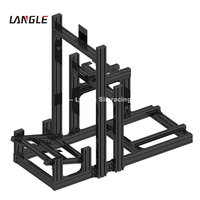 Simulador de Movimiento, Perfil de Aluminio 4080, Soporte para 3 Pantallas, Soporte para Volante y Asiento, Silla de Simulación de Carreras, Sim Rig DIY