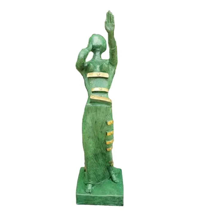 カスタムメイドの有名なアーティストサルバドールダリ彫刻ヌードメタルダンス女性女の子ブロンズ彫刻像