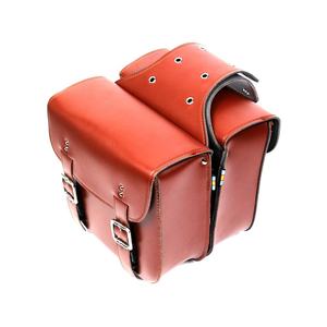 Bolsa de sillín biciclo de cuero de vaca genuino, alta calidad, resistente al agua, para teléfono - Product Image 2