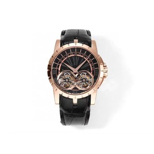 High-quality Large-sized Rose Gold Double Tourbillon <b>Automatic</b> Winding Sapphire Crystal Men's <b>Automatic</b> Mechanical Watch - Product Image 6