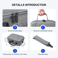 Étui de transport rigide portable pour lunettes VR, grand rangement, voyage, portable, en PU EVA, avec poignée, pour META QST 3 VR Quest 3