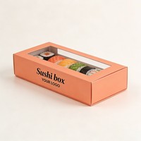 Boîte à sushi personnalisée en gros avec logo et taille sur mesure, impression numérique, boîte alimentaire de qualité alimentaire, emballage pour snacks avec fenêtre transparente