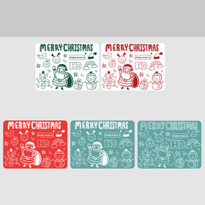 النمط الغربي الأوروبي نمط عيد الميلاد سيليكون تحديد الموقع رخيصة المنزل العزل الجدول الحصير الأطفال ودية وسادة حمراء - Product Image 2