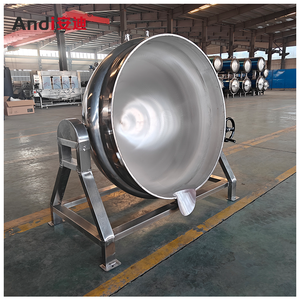 Nồi <span class=keywords><strong>s</strong></span>ôi với Máy trộn nghiêng kích động bánh sandwich nồi hơi Nồi vỏ bọc Ấm đun nước với scraper - Product Image 2