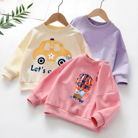 Sweat-shirt à col rond pour femmes, motif de dessin animé, manches longues, pull décontracté pour femmes, automne printemps, vente en gros