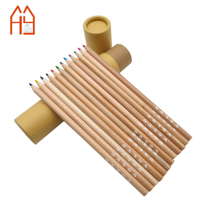 Ensemble de crayons de couleur personnalisés de 12 pièces dans un tube en <span class=keywords><strong>papier</strong></span>, ensemble de papeterie crayons de couleur pour cadeau promotionnel - Product Image 2