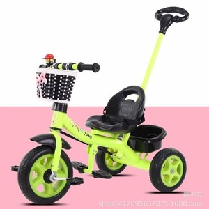 Children's Tricycle Pedal Bike For 2 To 4 Years Old Indoor And Outdoor Use With Basket And Push Handle - Product Image 5