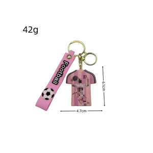 WORLD And CUP Football Star For Jersey PVC <strong>Keychain</strong> Pendant Sports Souvenir Car <strong>Keychain</strong> Pendant Gift Wholesale - Product Image 2