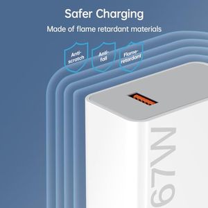 Chargeur mural rapide 67W pour Xiaomi Turbo <span class=keywords><strong>Mi</strong></span> pour Xiaomi 17 15 14t <span class=keywords><strong>Lite</strong></span> Redmi Note K80 12 Pro Plus Poco X5 Gt Black Shark - Product Image 4