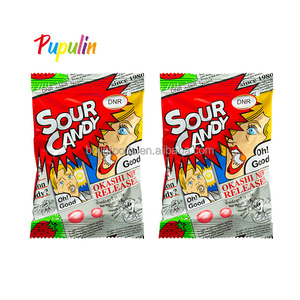 Bán buôn đầy màu sắc cực chua Kẹo-đơn đặt hàng OEM, hương vị dâu tây - Product Image 2