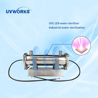 Stérilisateur d'eau UVC de qualité industrielle UVWORKS, purificateur d'eau à LED UVC grande capacité 2T/H, taux de réduction des bactéries de 99,99 %