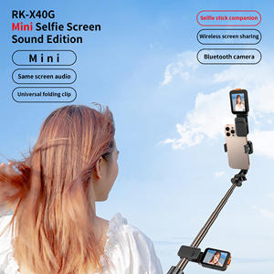 RK-X40G <span class=keywords><strong>de</strong></span> projection vocale Mini Selfie Monitor Screen Sound Edition Clip pliant universel Applicable à tous les bâtons Selfie - Product Image 6