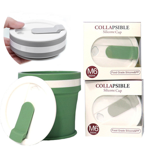 Tazza Pieghevole in Silicone Personalizzabile con Logo, Senza BPA, Riutilizzabile e Portatile, con Cannuccia per <span class=keywords><strong>Acqua</strong></span> e Caffè - Product Image 4