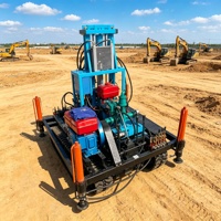 Machine de forage de puits d'eau hydraulique à diamant avec fonctionnement précis et grande stabilité pour les terrains durs