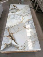 Feuille de marbre PVC Offre Spéciale lambris intérieur en plastique WPC revêtement UV panneau cannelé