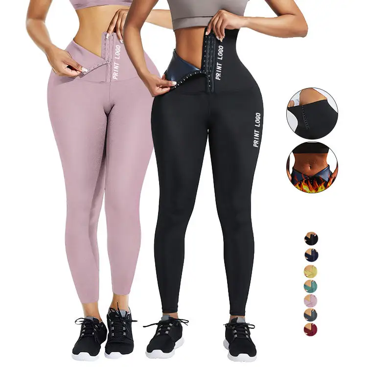 2023 Calças De Yoga Do Corpo Cintura Alta Ginásio Trainer Espartilho Leggings Ginásio Esportes Emagrecimento Body Shaper Butt Lift Yoga Pant Leggings