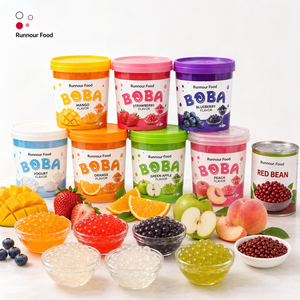 Boba Éclatante Saveur <span class=keywords><strong>Orange</strong></span> 1,2 kg – Billes de Jus de Fruits pour Bubble Tea, Boissons et Desserts – Prix Usine - Product Image 1