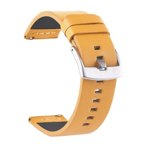 Correa de reloj de cuero genuino de 18/20/22/24 mm universal para <span class=keywords><strong>Samsung</strong></span> <span class=keywords><strong>Gear</strong></span> S3 <span class=keywords><strong>S2</strong></span> y Huawei, multicolor, hebilla negra/plateada - Product Image 4