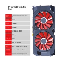 Kartu grafis RX580 8G 99 baru 588 Radeon GDDR5 kipas memori Video pendingin untuk aplikasi Workstation