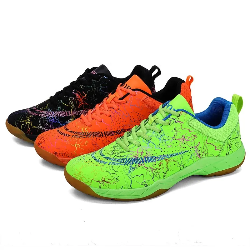Hot Selling Fashion Breathable Badminton Tennis Table Tennis Training Shoes Sports Non-Slip Boys Sneakers For Men Soccer Shoes