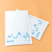 Logo personnalisé bon marché, impression personnalisée, rose, auto-scellant, emballage d'expédition, sacs à bulles en Poly Air, enveloppe postale