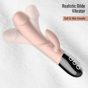 Прямая поставка с завода, силиконовый фаллоимитатор, реалистичный силиконовый Стимулятор точки G, интеллектуальный вибратор для кролика - Product Image 2