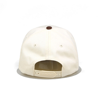 Gorras de Béisbol Deportivas Formales de 5 Paneles, Bordadas, de Dos Tonos, 100% Algodón Beige, Personalizadas, de Alta Calidad y Venta Caliente para Hombre