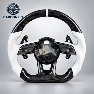 Volant de voiture en fibre de carbone forgée pour Audi A3 A4 A5 A6 B7 B8 B9 C7 A7 Q3 C8 Q5L R8 S3 S4 S5 S8 SQ TT RS s Line - Product Image 3