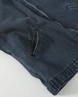 Blouson Bomber Vintage Detroit Workwear J97 Style Américain Décontracté Ample en Jean Col Rabattu Simple Boutonnage Avant Enduit Automne