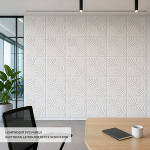 Panneau mural en <span class=keywords><strong>PVC</strong></span> <span class=keywords><strong>de</strong></span> 0,08 mm d'épaisseur, ignifuge, imperméable, respectueux <span class=keywords><strong>de</strong></span> l'environnement, facile à installer, personnalisable en usine, OEM, pour <span class=keywords><strong>salle</strong></span> <span class=keywords><strong>de</strong></span> conférence - Product Image 3